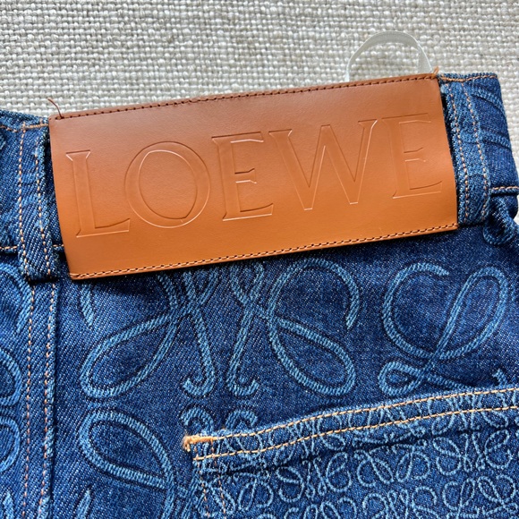 Authentic Loewe logo denim skirt size 34 / US 0/2 - Picture 4 of 5